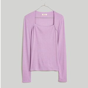 Madewell Angled Neck long sleeve top, worn once!
